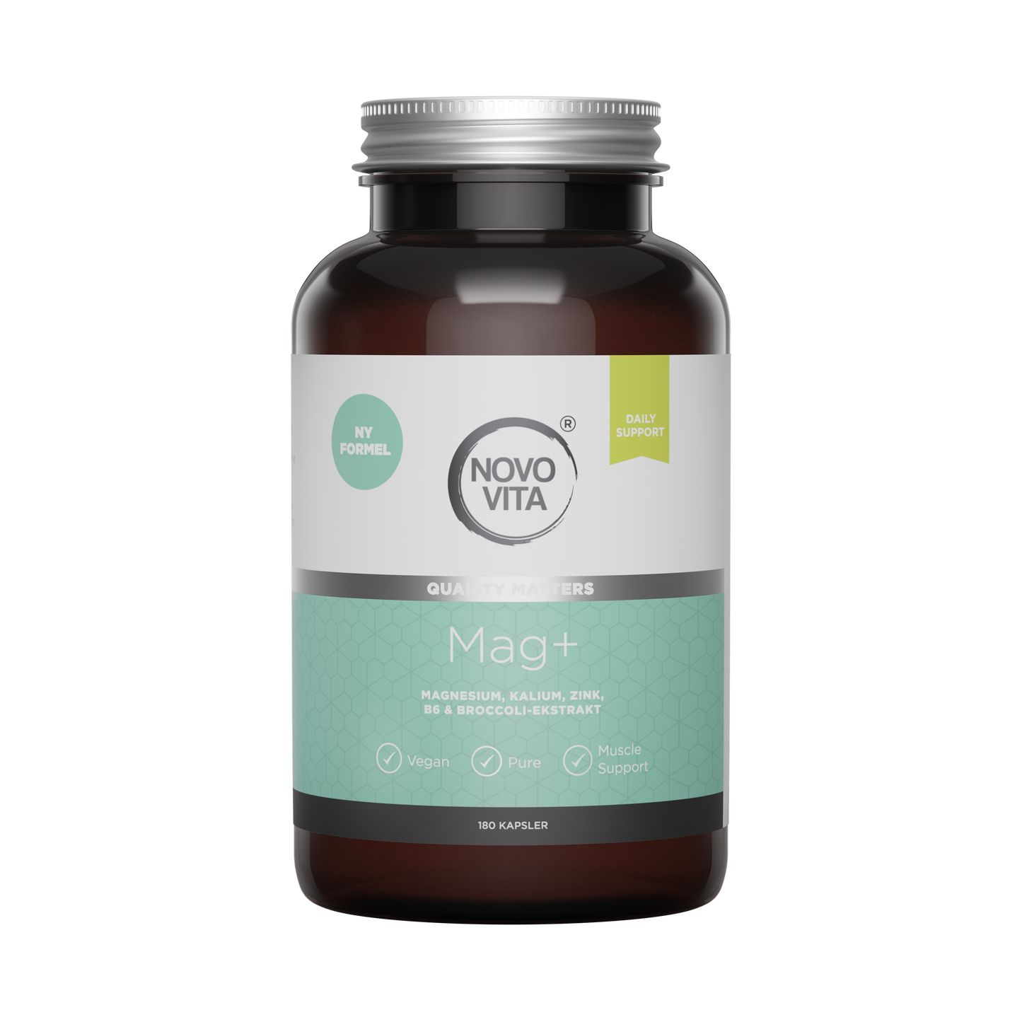 Mag+ – Complex de magneziu cu vitamina B6 + potasiu + zinc - 180 de capsule