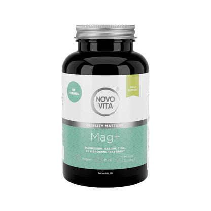 Mag+ – Complex de magneziu cu vitamina B6 + potasiu + zinc - 90 de capsule