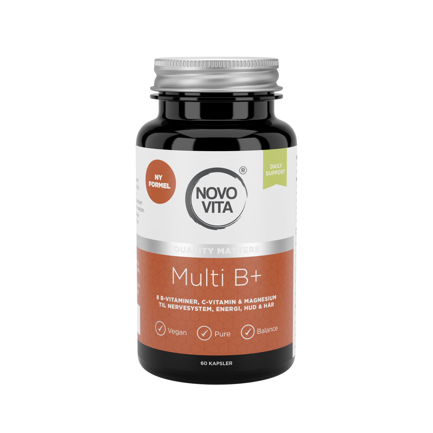 Multi B+ – Complex de vitamine B + vitamina C + magneziu + colină + inozitol - 60 de capsule