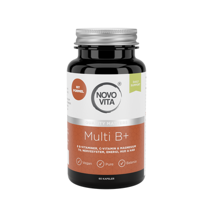 Multi B+ – Complex de vitamine B + vitamina C + magneziu + colină + inozitol - 60 de capsule